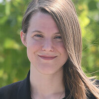 headshot of celia, babson's collection manager